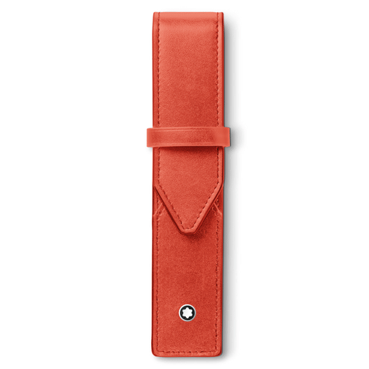 Meisterstück Single Pen Pouch, Coral Leather