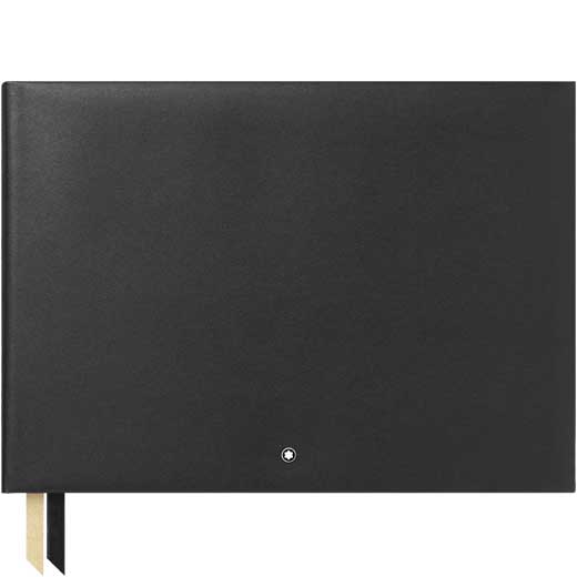 Black #144 Fine Stationery Blank Guest Book