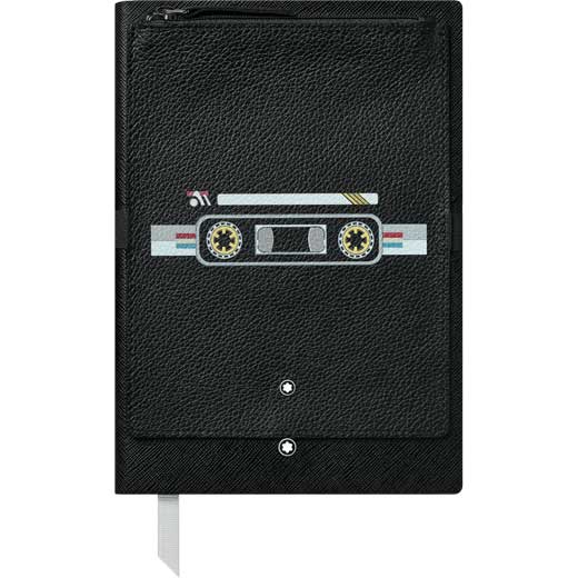 Black #146 Fine Stationery Notebook with Cassette Pocket