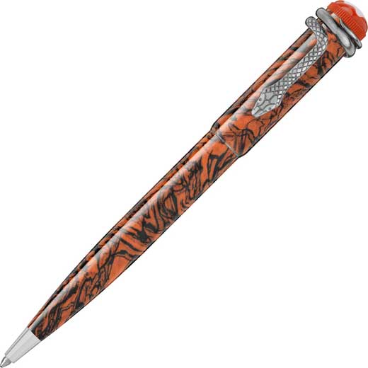 Heritage Rouge and Noir Serpent Marble Ballpoint Pen