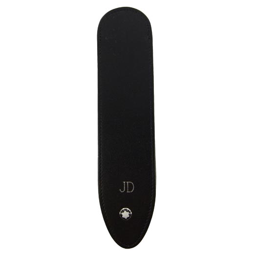 Initials Pen Sleeve Engraving - Block Font - 'JD'