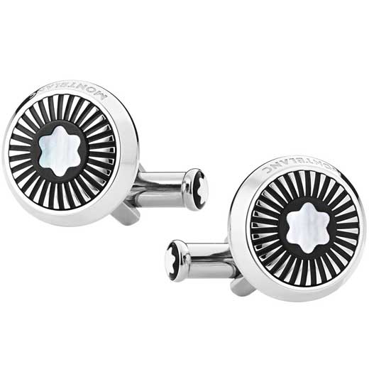 Star Rays Mother of Pearl Inlay Cufflinks