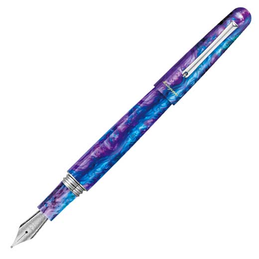 Psychedelic Purple Elmo Fantasy Blooms Fountain Pen