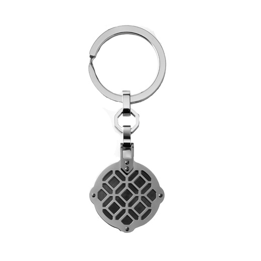 Filigree Key Ring in Gun Metal Grey