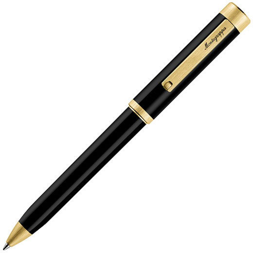 Black & Yellow Gold Zero Ballpoint Pen