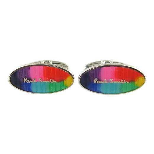 Men's Coloured Oval Cufflinks