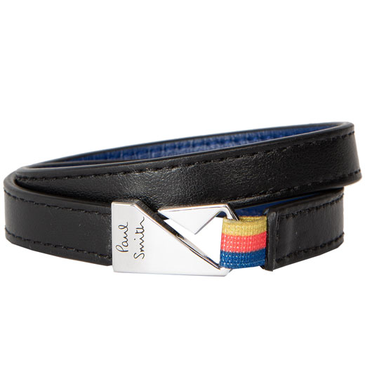 Black Leather Hook Bracelet