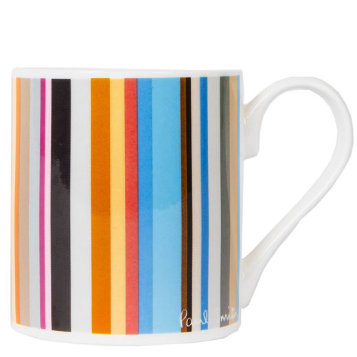 Bone China 'Cyclist Stripe' Print Mug
