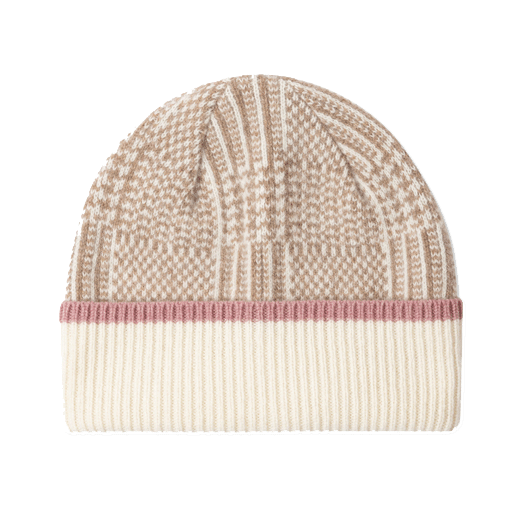 Women's 'Prince of Wales Check' Lambswool Beanie