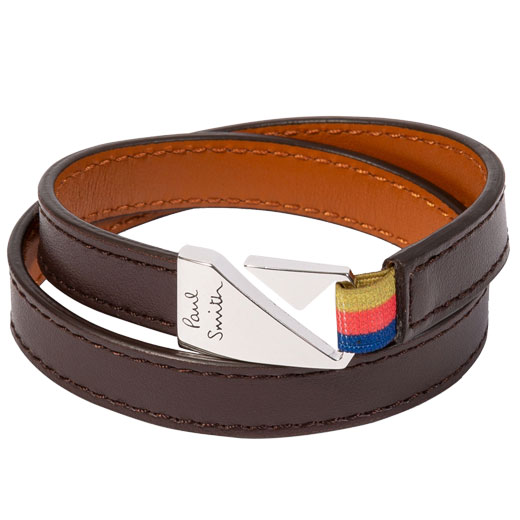 Dark Brown Leather Hook Bracelet