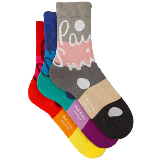 3-Pack Large Logo Novelty Socks