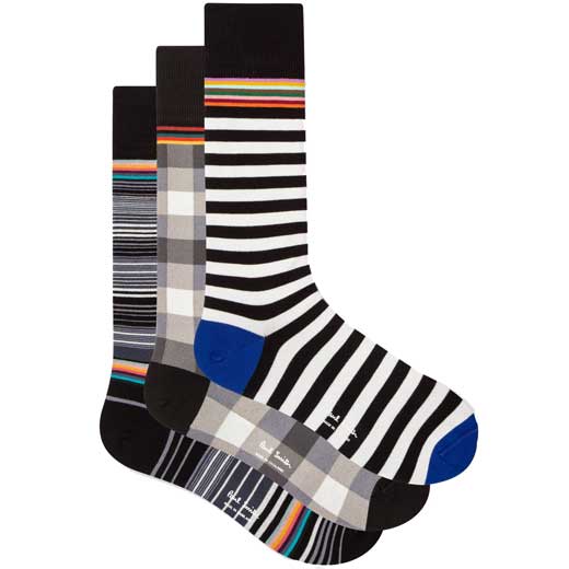 3-Pack of Men's Mixed Pattern Socks