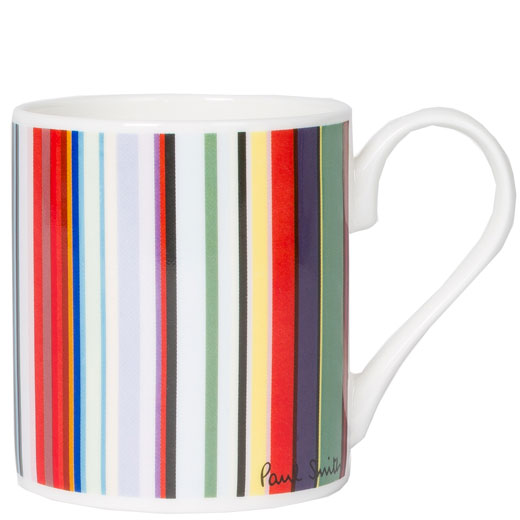 Bone China 'Multi Stripe' Mug