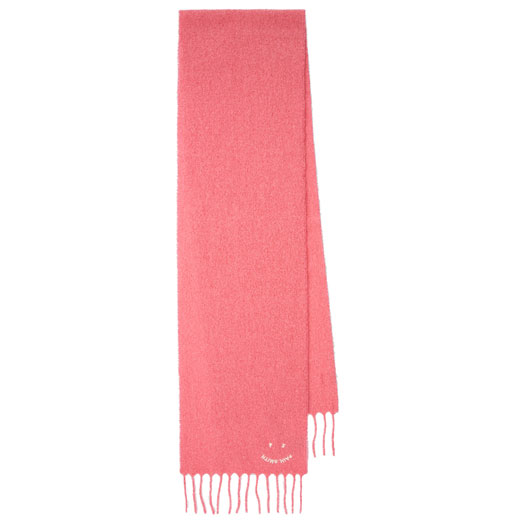 Women's 'Happy' Alpaca-Blend Pink Scarf