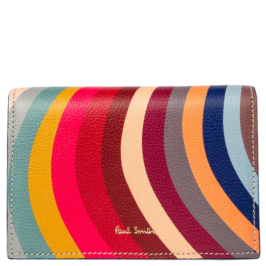 Swirl Leather Accordion Style Purse