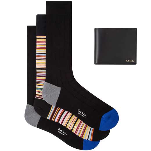 Men's Signature 8CC Wallet and Socks Gift Set