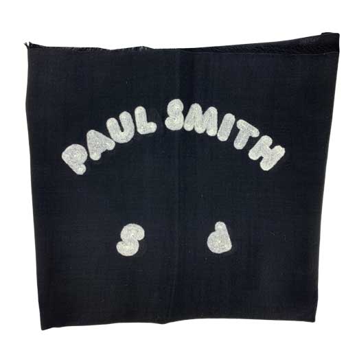 Women's 'PS Happy' Black Wool Scarf