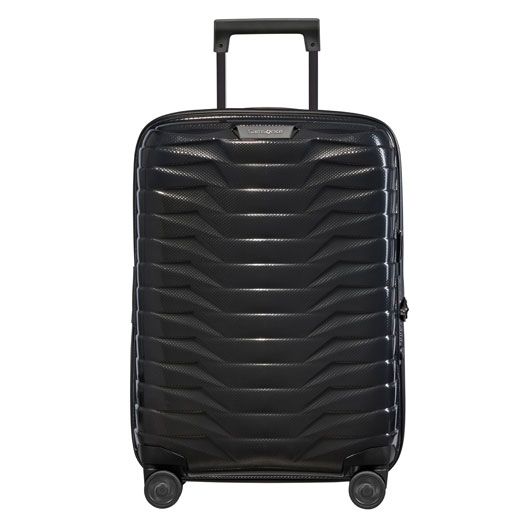 Proxis Spinner Expandable Black Carry On Case, 55 cm