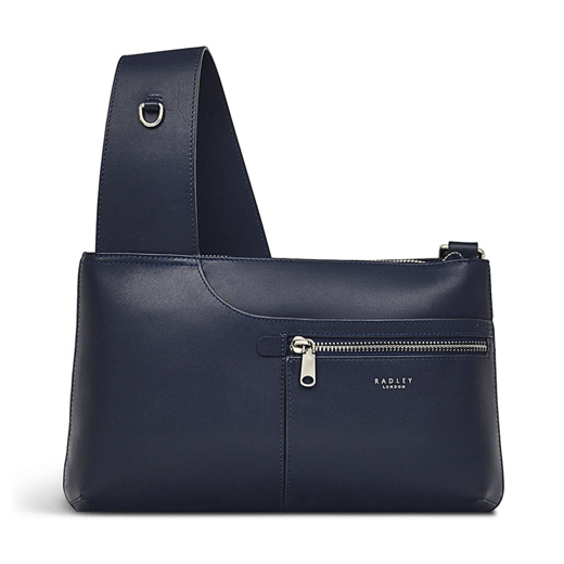 Pockets Icon Dark Blue Small Cross Body Bag 