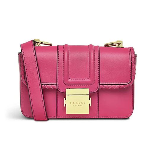Hanley Close Bright Pink Mini Flap Over Bag
