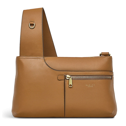 Pockets Icon Light Brown Mini Cross Body Bag