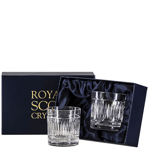 Art Deco 2 x 26cl Whisky Tumblers