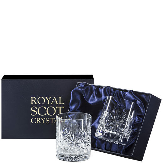 Edinburgh Star 2 x 38cl Large 'On the Rocks' Tumblers