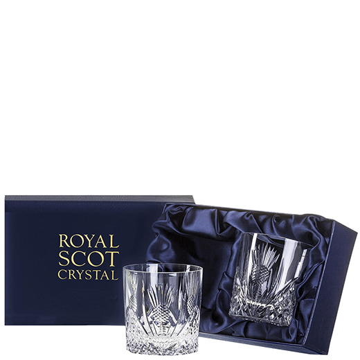 Scottish Thistle 2 x 33cl Large Tumblers