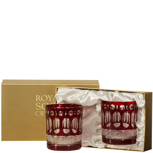 Belgravia 2 x 33cl Ruby Red Large Tumblers