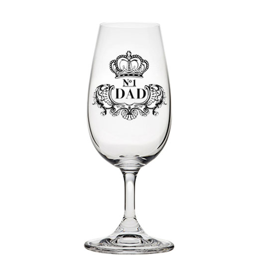 Stemmed 'No.1 Dad' Engraved Scotch Glass
