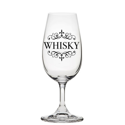 Stemmed 'Whisky' Engraved Scotch Glass