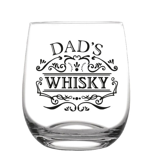 St Andrews 'Dad's Whisky' Engraved Barrel Tumbler
