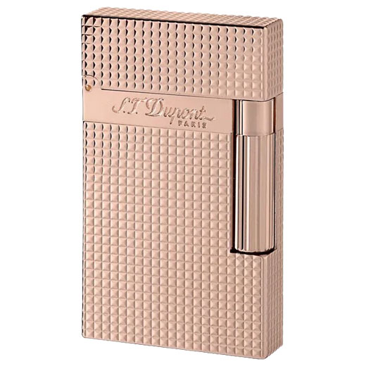 Rose Gold Ligne 2 Diamond Head Lighter