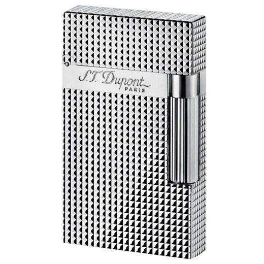 Silver Ligne 2 Diamond Head Lighter