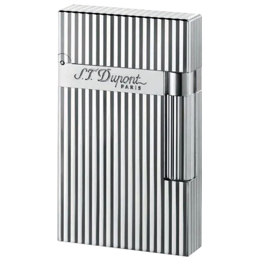 Silver Ligne 2 Lined Lighter