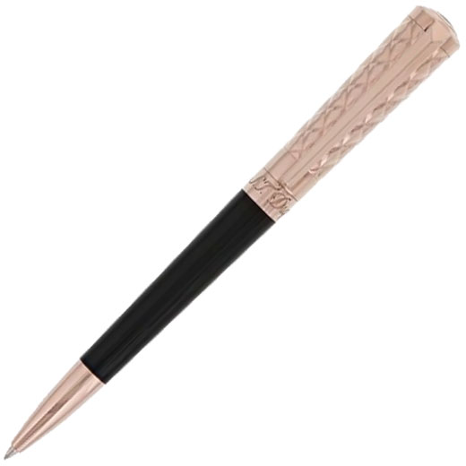 Liberté Black & Pink Gold Ballpoint Pen