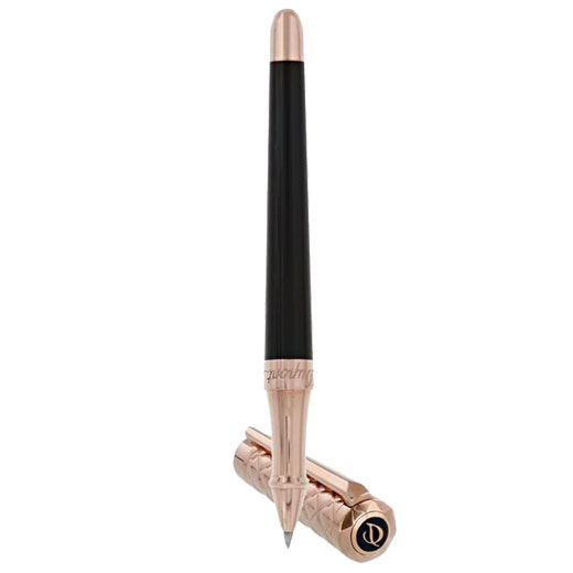 Liberté Black & Pink Gold Rollerball Pen