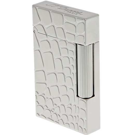 Line 2 Palladium Croco Print Dandy Lighter