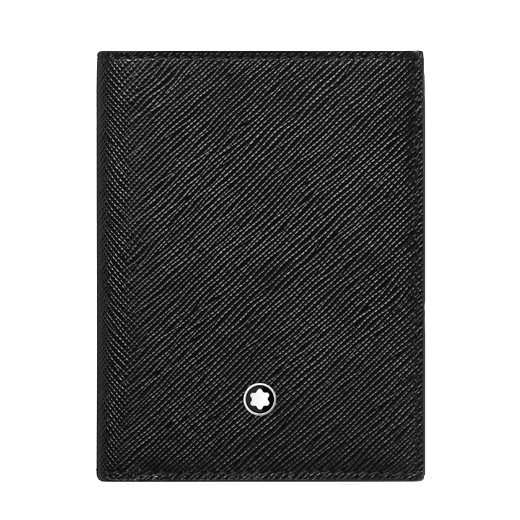 Sartorial 4CC Mini Wallet in Black Leather