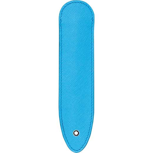 Sartorial China Blue Leather Pen Sleeve
