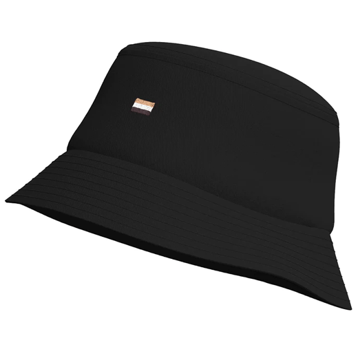 Saul Black Bucket Hat with Flag