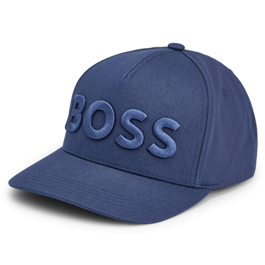 Sevile Dark Blue Embroidered Logo Cap