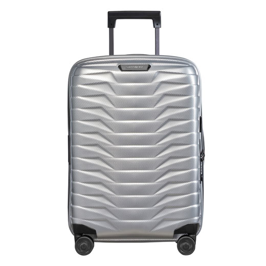 Proxis Spinner Expandable Silver Carry On Case, 55 cm