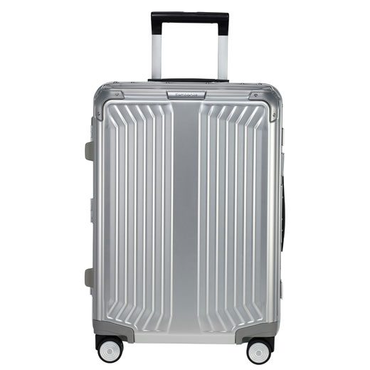 Lite-Box Alu Spinner Silver Carry On Case, 55 cm