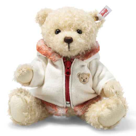 Mila the Teddy Bear in a Winter Jacket