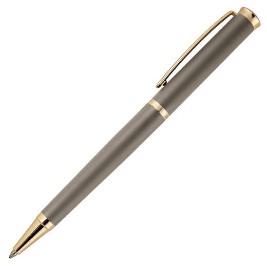 Triga Matte Taupe & Gold Ballpoint Pen