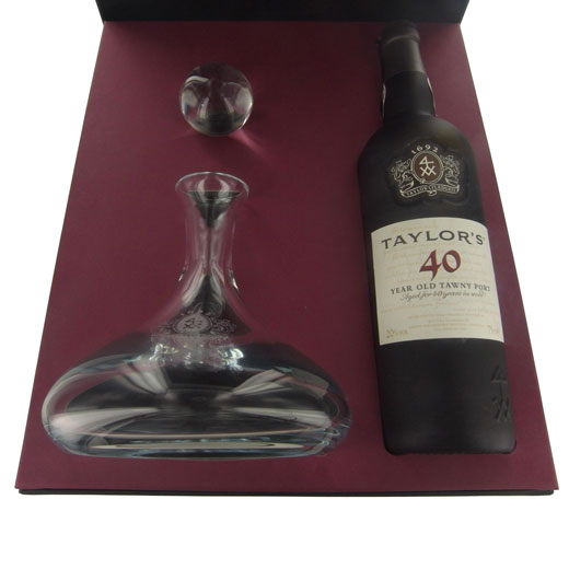 40 Year Old Tawny Port and Decanter Gift Set