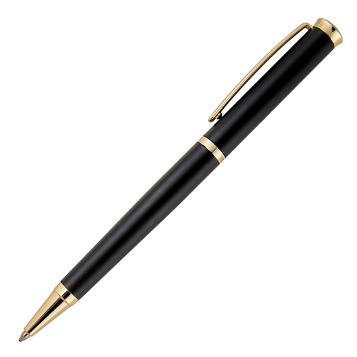 Triga Matte Black & Gold Ballpoint Pen 