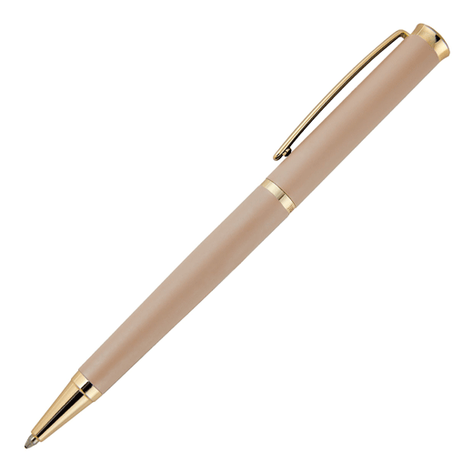 Triga Matte Peach & Gold Ballpoint Pen