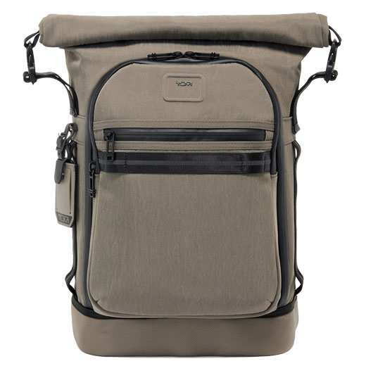 Alpha Bravo Brown Ally Roll Top Backpack